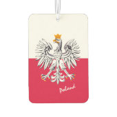 Polen luchtverfrisser, patriottisch, Poolse vlag Luchtverfrisser (Achterkant)