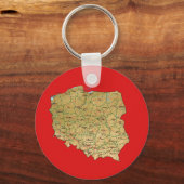 Polen Map Sleutelhanger (Voorkant)