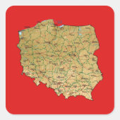 Polen Map Sticker (Voorkant)