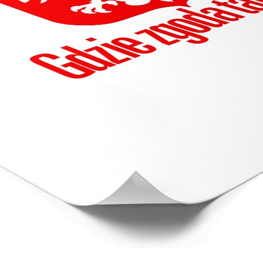 Polen - met eenheidskracht poster (Hoek)