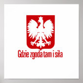 Polen - met eenheidskracht poster (Voorkant)