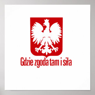 Polen - met eenheidskracht poster