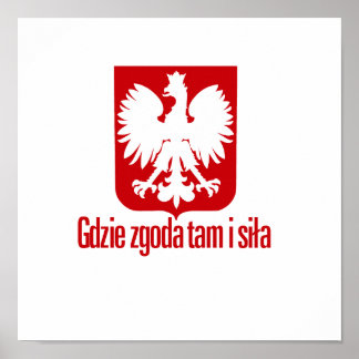 Polen - met eenheidskracht poster