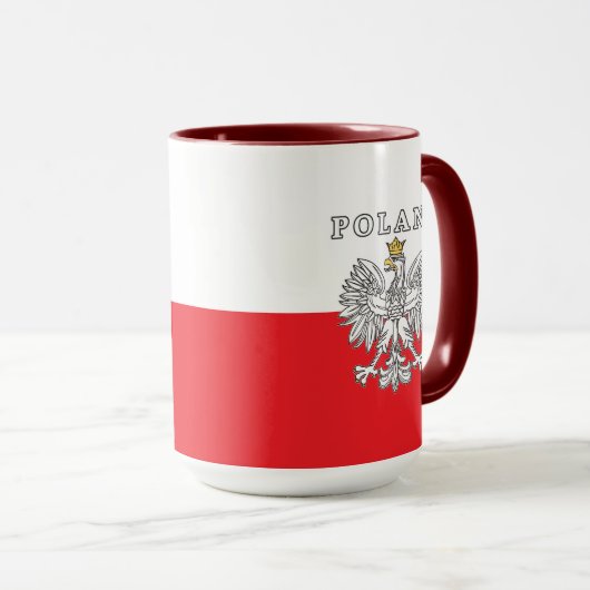 Polen met Poolse adelaar Mok (Voorkant rechts)