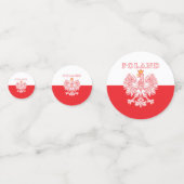 Polen met rode Poolse adelaar Confetti (Voorkanten)