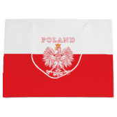 Polen met rode Poolse adelaar Groot Cadeauzakje (Voorkant)