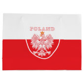 Polen met rode Poolse adelaar Groot Cadeauzakje (Achterkant)