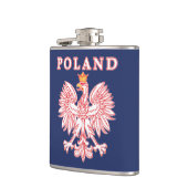 Polen met rode Poolse adelaar Heupfles (Links)