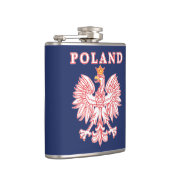 Polen met rode Poolse adelaar Heupfles (Rechts)