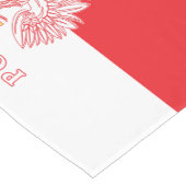 Polen met rode Poolse adelaar Korte Tafelloper (Hoek)