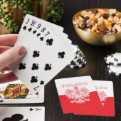 Polen met rode Poolse adelaar Pokerkaarten (Insitu)