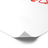 Polen met rode Poolse adelaar Poster (Hoek)