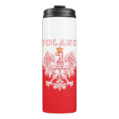 Polen met rode Poolse adelaar Thermosbeker (Voorkant)