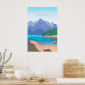 Polen Minimaal Reisposter Poster (Keuken)