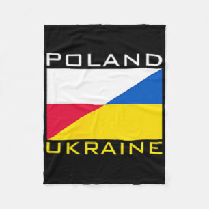 Polen Oekraine Vlag Ondersteuning Vriendschap Buur Fleece Deken