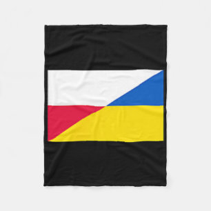 Polen Oekraine Vlag Ondersteuning Vriendschap Buur Fleece Deken