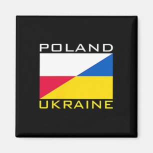 Polen Oekraine Vlag Ondersteuning Vriendschap Buur Magneet