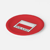 Polen Papieren Bordje (Gekanteld)