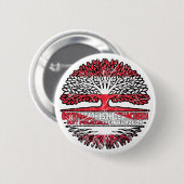 Polen Pole Österreichisch Österreich Baum Ronde Button 5,7 Cm (Voorkant /achterkant)