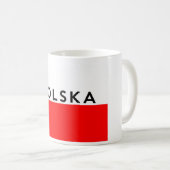 polen - polen - vlag land poolse naam koffiemok (Voorkant rechts)