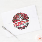 Polen Polnisch Schweizer Schweiz Baum Wurzel Ronde Sticker (Envelop)