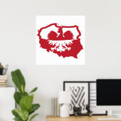 Polen Polska Flag Poster (Thuiskantoor)