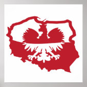 Polen Polska Flag Poster (Voorkant)