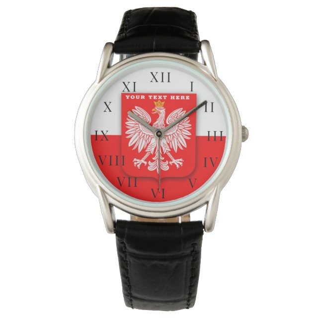 polen polska polska polski adelaar embleem horloge (Voorkant)