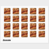 Polen Polska Pools Food Kielbasa Sausage Vierkante Sticker (Vel)
