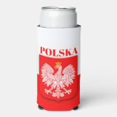 polen polska poolse embleem adelaar seltzer blikjeskoeler (Seltzer Voorkant)