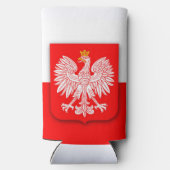 polen polska poolse embleem adelaar seltzer blikjeskoeler (Achterkant)