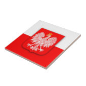 polen polska rode witte adelaar polish tegeltje (Zijkant)