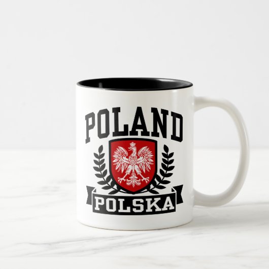 Polen Polska Tweekleurige Koffiemok (Rechts)