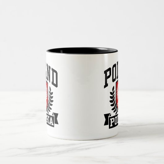 Polen Polska Tweekleurige Koffiemok (Center)