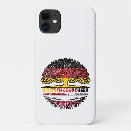Polen Pools Duits Duitsland Boom Wortel Case-Mate iPhone Case (Achterkant)