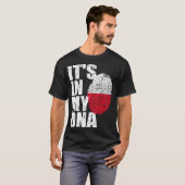 Polen Pools Erfgoed DNA Vlag Liefde Voetbal T-shirt (Voorkant volledig)