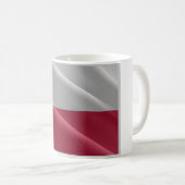 Polen - Poolse Golfvlag - Koffiemok (Voorkant rechts)