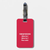 Polen Poolse Rode Witte Adelaar Polska Aangepaste  Bagagelabel (Achterkant verticaal)