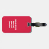 Polen Poolse Rode Witte Adelaar Polska Aangepaste  Bagagelabel (Achterkant horizontaal)