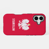 Polen Poolse Rode Witte Adelaar Polska Aangepaste iPhone 16 Hoesje (Achterkant horizontaal)