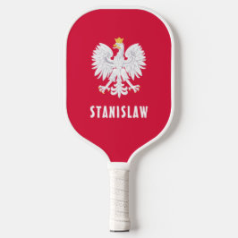 Polen Poolse Rode Witte Adelaar Polska Aangepaste Pickleball Paddle