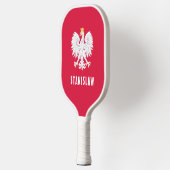 Polen Poolse Rode Witte Adelaar Polska Aangepaste Pickleball Paddle (Links)