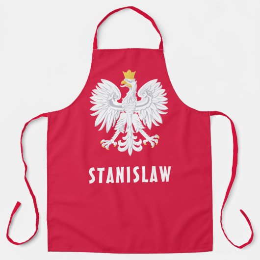 Polen Poolse Rode Witte Adelaar Polska Aangepaste  Schort (Voorkant)