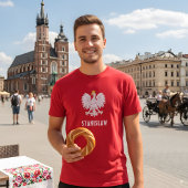 Polen Poolse Rode Witte Adelaar Polska Aangepaste  T-shirt