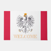 Polen & Poolse vlag huis matten / sport Welkom (Voorkant)
