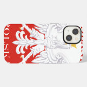 Polen Poolse Vlag iPhone Hoesje (Achterkant horizontaal)