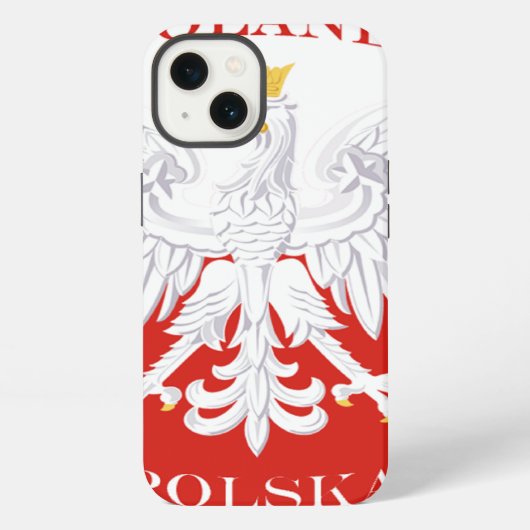 Polen Poolse Vlag iPhone Hoesje (Achterkant)