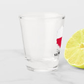 Polen Poolse vlag Kaart Na Zdrowie Cheers Shot Glas (Links)