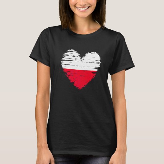 Polen : Poolse vlag Poolse trots T-shirt (Voorkant)