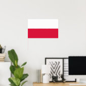 Polen - Poolse vlag Poster (Thuiskantoor)